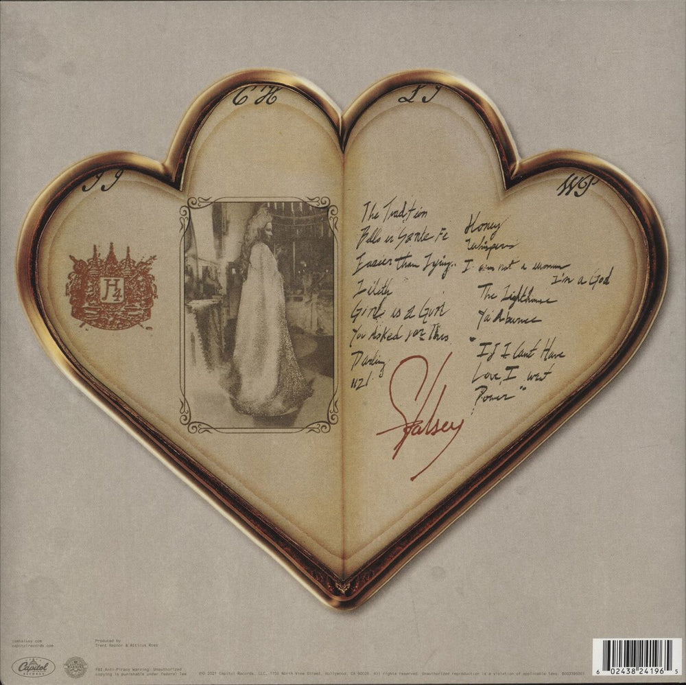 Halsey If I Can't Have Love, I Want Power - Clear Vinyl UK vinyl LP album (LP record) 602438241965