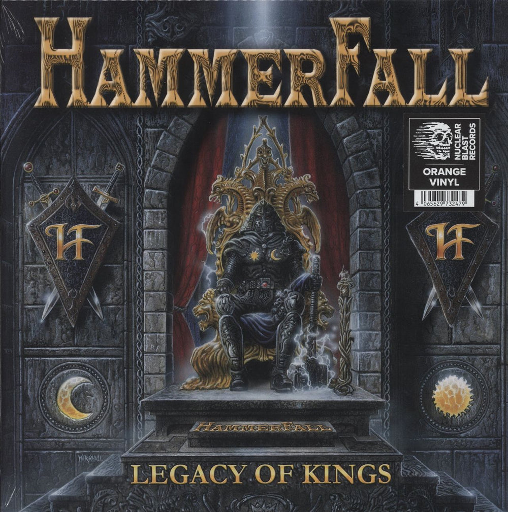 HammerFall Legacy Of Kings - Orange Vinyl - Sealed German vinyl LP album (LP record) NBR73247