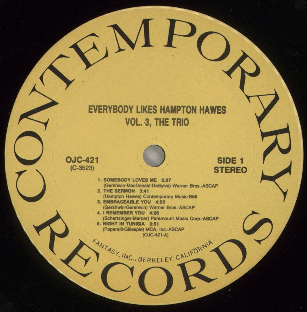 洋楽 everybody likes Hampton Hawes vol.3 Everybody Likes Hampton Hawes, Vol. 3: The Tri | AllMusic