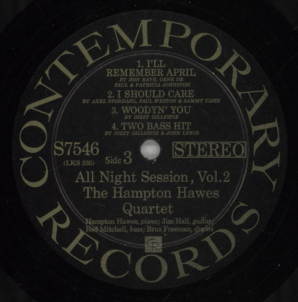 Hampton Hawes Hampton Hawes Quartet: All Night Session, Vol. 2 US