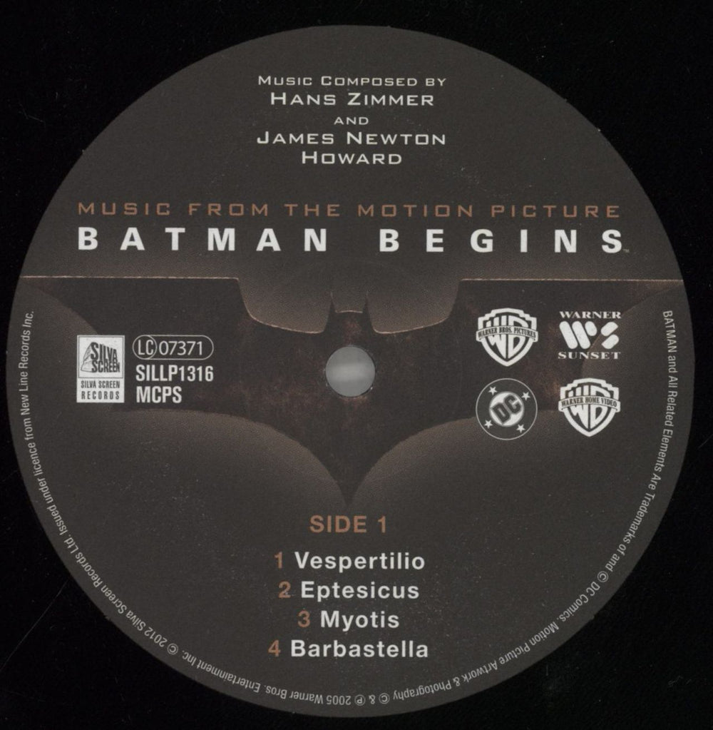 Hans Zimmer Batman Begins  - 180g UK 2-LP vinyl record set (Double LP Album) HZA2LBA858074