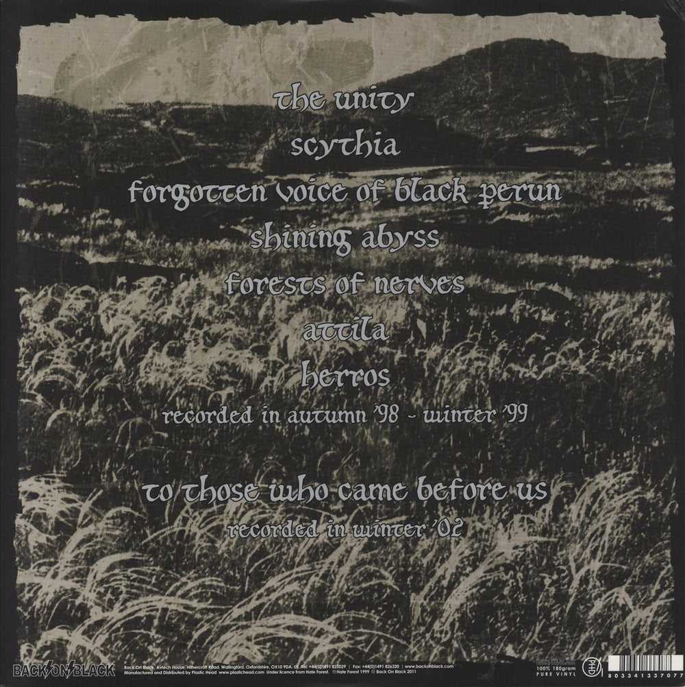 Hate Forest Scythia - 180g UK vinyl LP album (LP record)