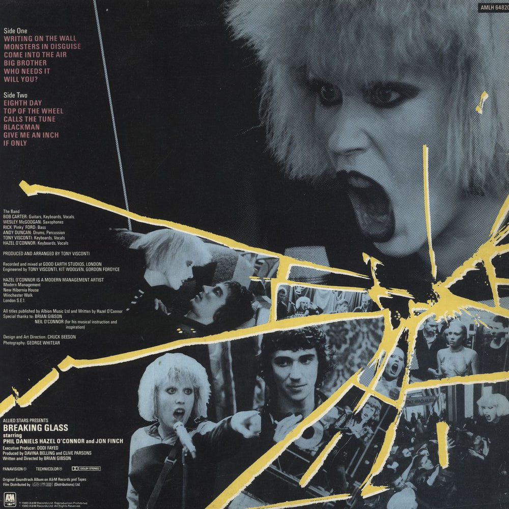 Hazel O'Connor Breaking Glass UK vinyl LP album (LP record)