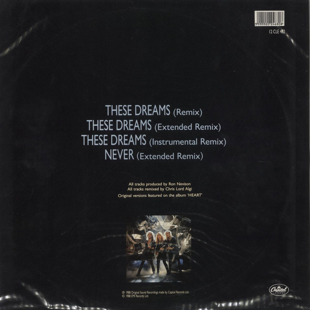 Heart Never/these Days Etched UK 12" vinyl single (12 inch record / Maxi-single) 5099920246808