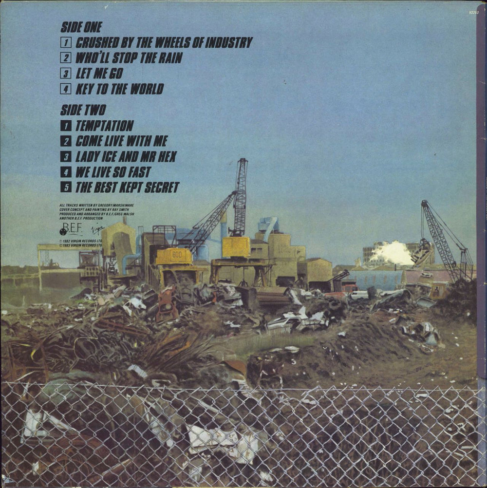 Heaven 17 The Luxury Gap + Hype Sticker UK vinyl LP album (LP record)