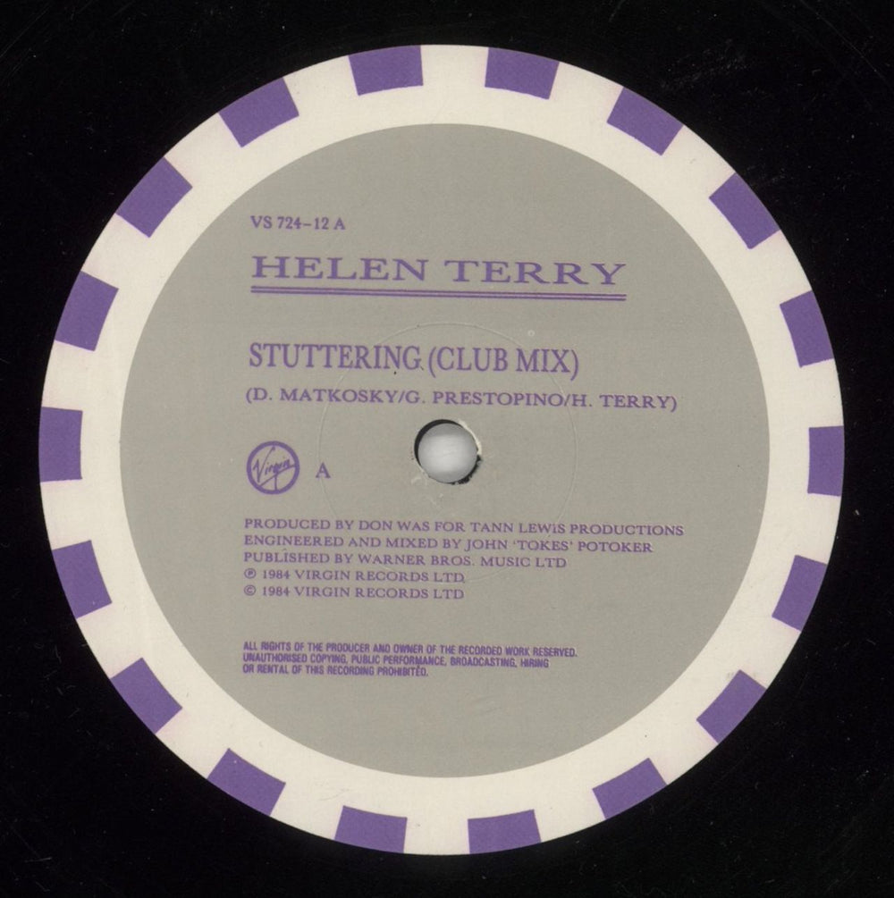 Helen Terry Stuttering UK 12" vinyl single (12 inch record / Maxi-single) HLT12ST35575