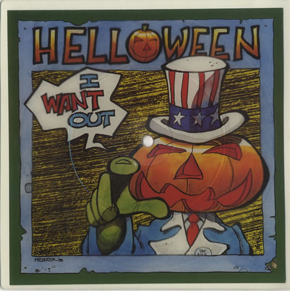 Helloween I Want Out UK shaped picture disc (picture disc vinyl record) PHELLO2