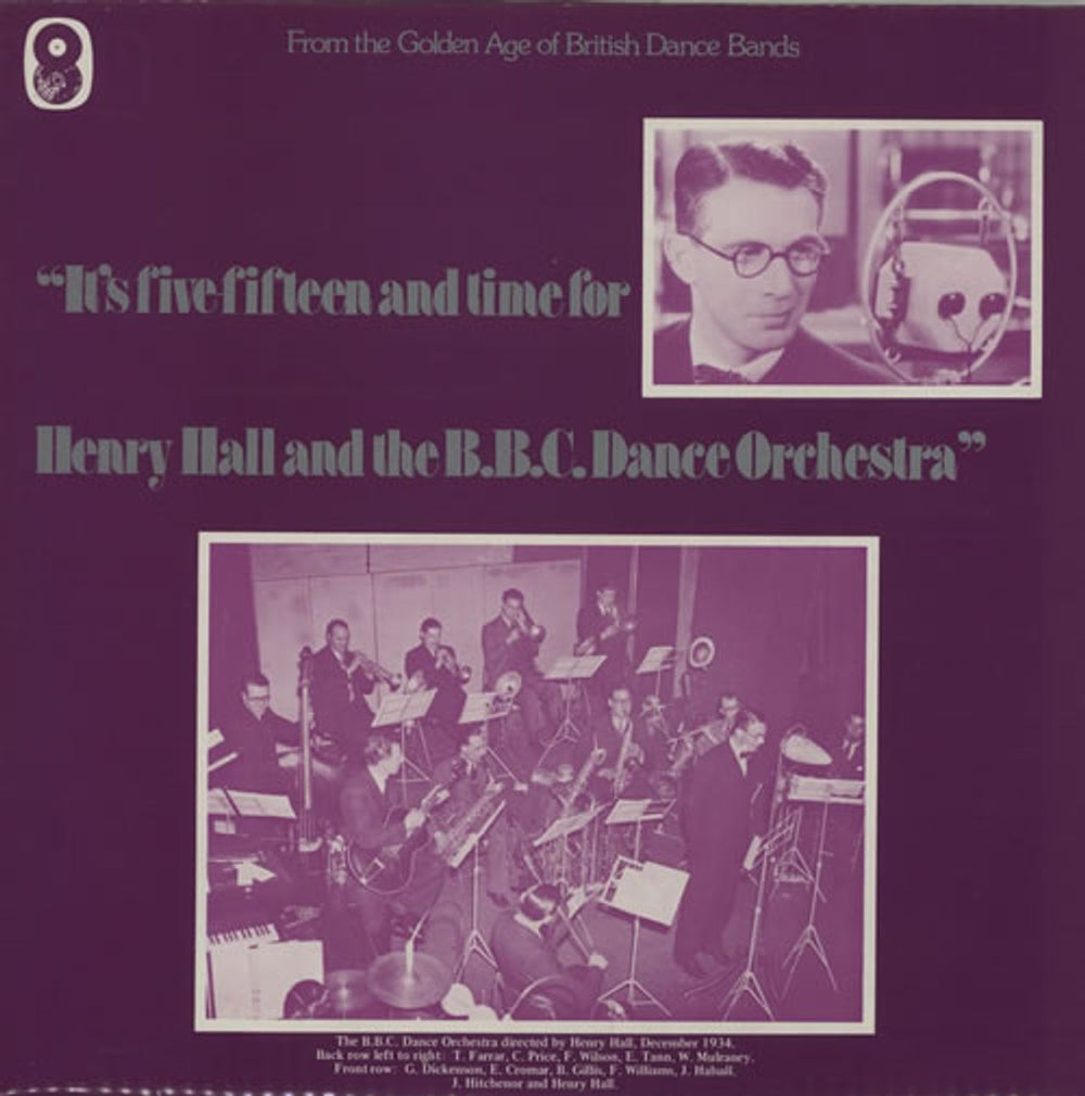 Henry Hall It's Five Fifteen And Time For Henry Hall And The BBC Dance Orchestra UK vinyl LP album (LP record) SH172