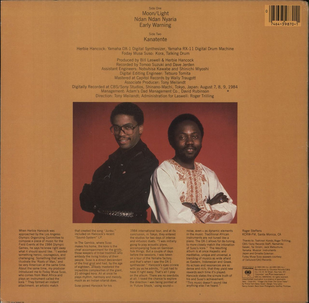 Herbie Hancock Village Life US vinyl LP album (LP record) 074643987011