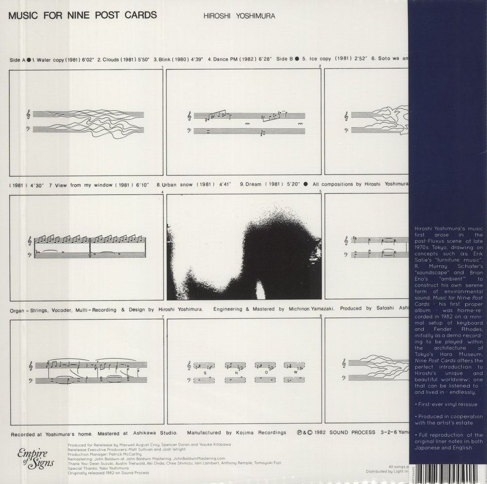 Hiroshi Yoshimura Music For Nine Post Cards US vinyl LP album (LP record) 826853444415