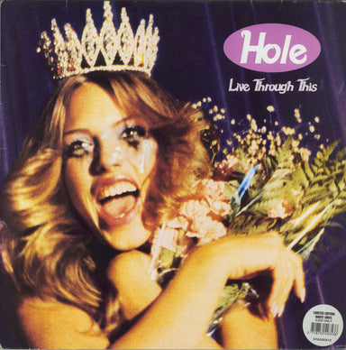 Hole Live Through This - White Vinyl - Autographed German vinyl LP album (LP record) EFA04935-1