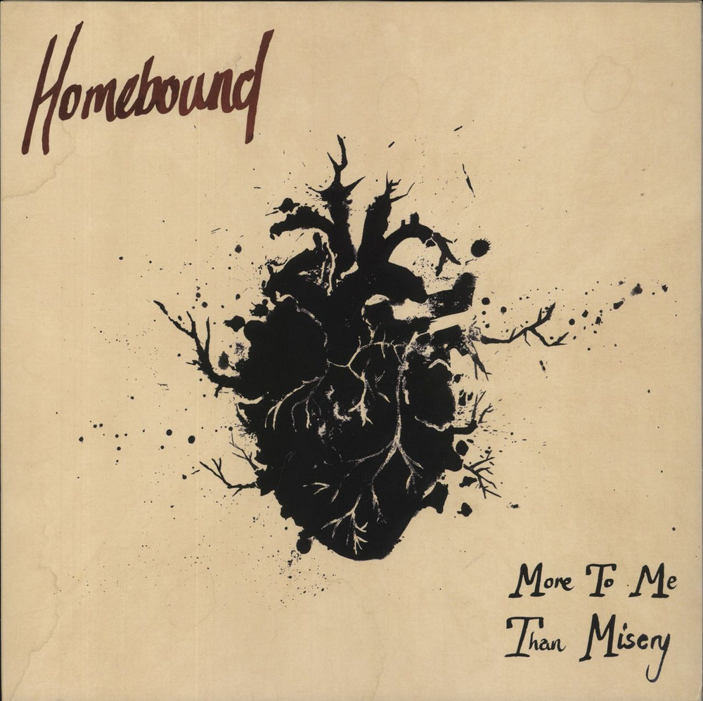 Homebound More To Me Than Misery - Red & Black Splattered Vinyl UK 12" vinyl single (12 inch record / Maxi-single) RDR152-1