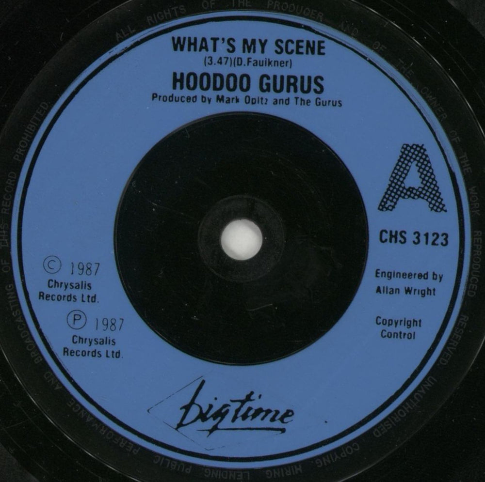 Hoodoo Gurus What's My Scene UK 7" vinyl single (7 inch record / 45) HOO07WH193501