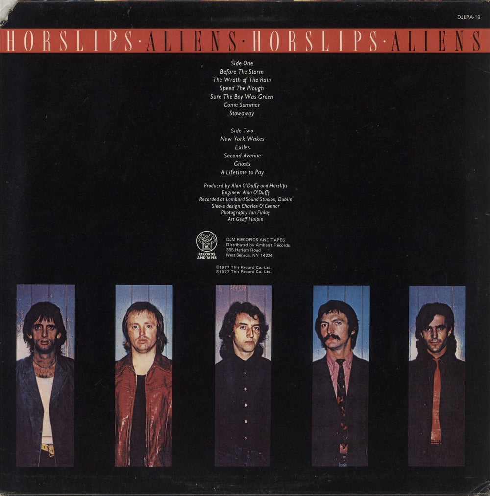 Horslips Aliens US vinyl LP album (LP record)