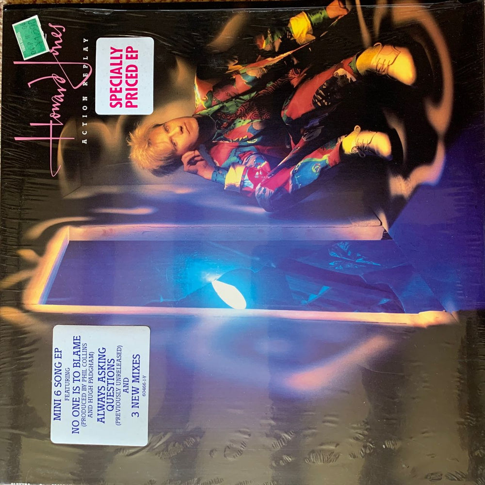 Howard Jones Action Replay - Shrink + Hype Sticker US 12" vinyl single (12 inch record / Maxi-single) 60466-1