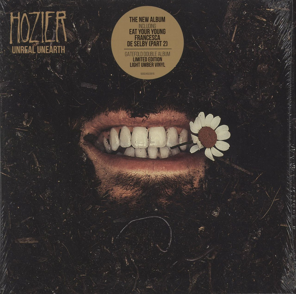 Hozier Unreal Unearth - Light Umber Vinyl UK 2-LP vinyl record set (Double LP Album) 5523811