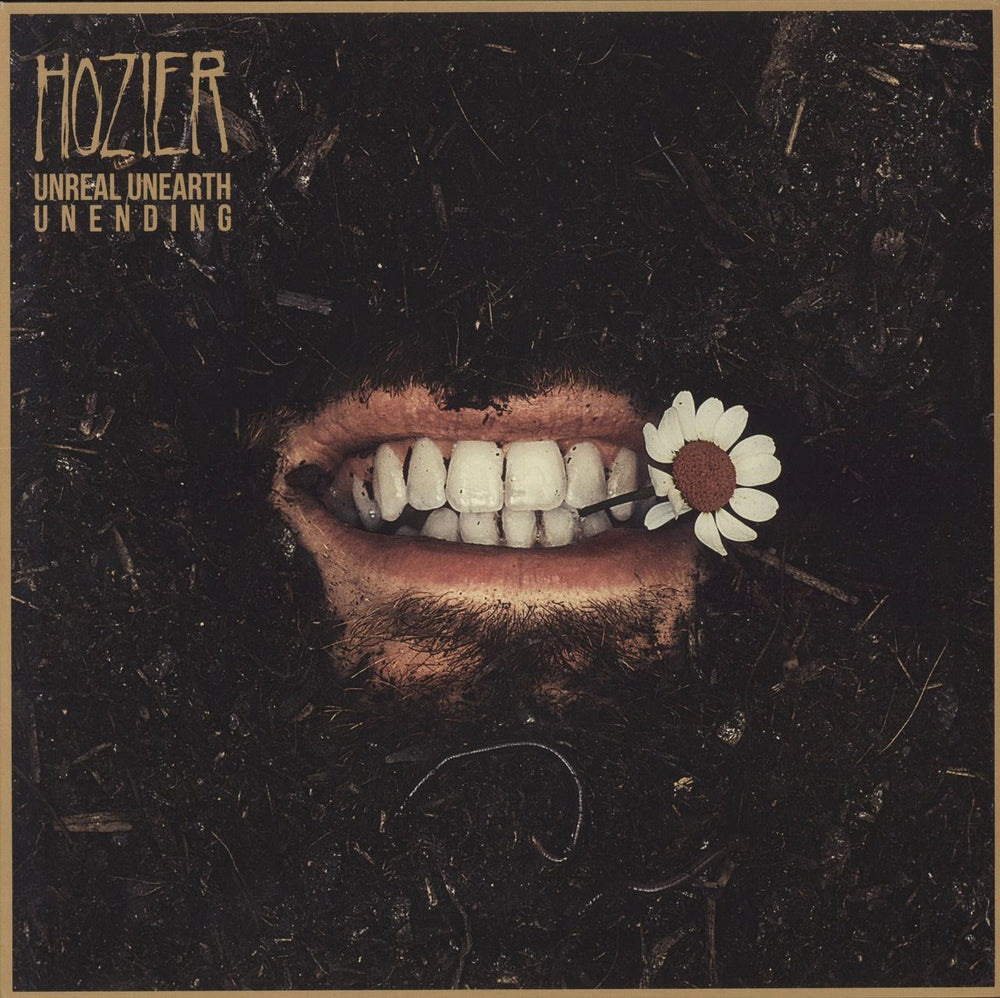 Hozier Unreal Unearth Unending: Companion Edition - Raw Ochre Vinyl UK vinyl LP album (LP record) 6561925