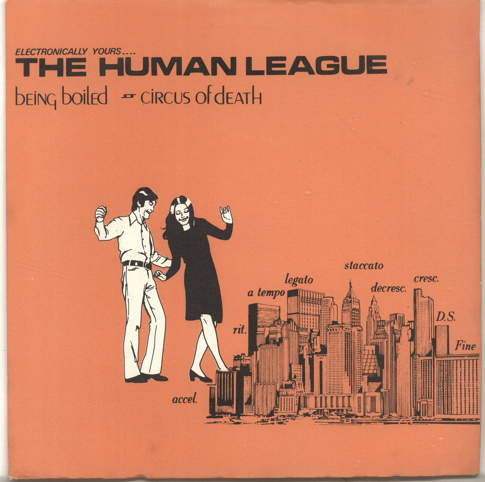 Human League Being Boiled - 2nd - P/S - Solid UK 7" vinyl single (7 inch record / 45) FAST4