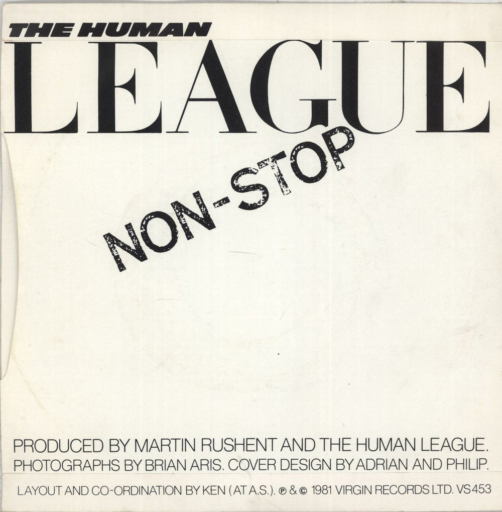 Human League Open Your Heart UK 7" vinyl single (7 inch record / 45)