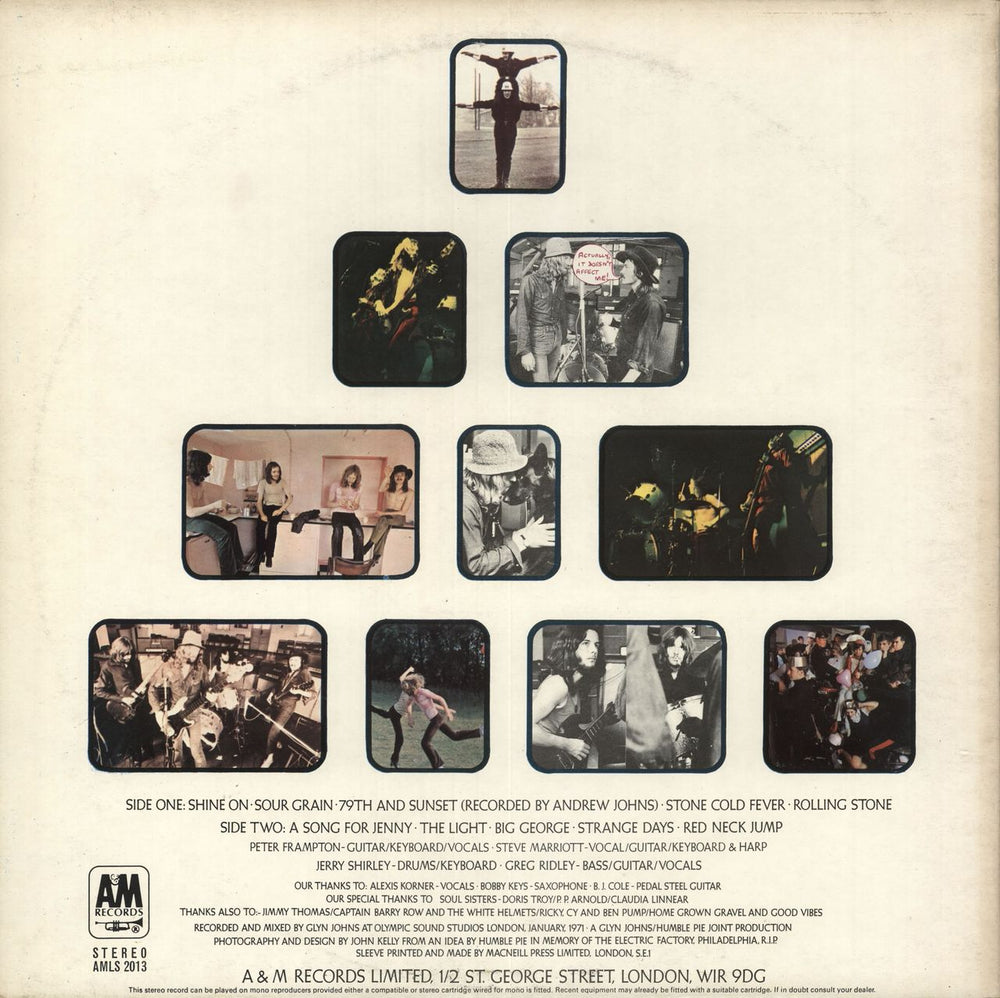 Humble Pie Rock On - VG UK vinyl LP album (LP record)