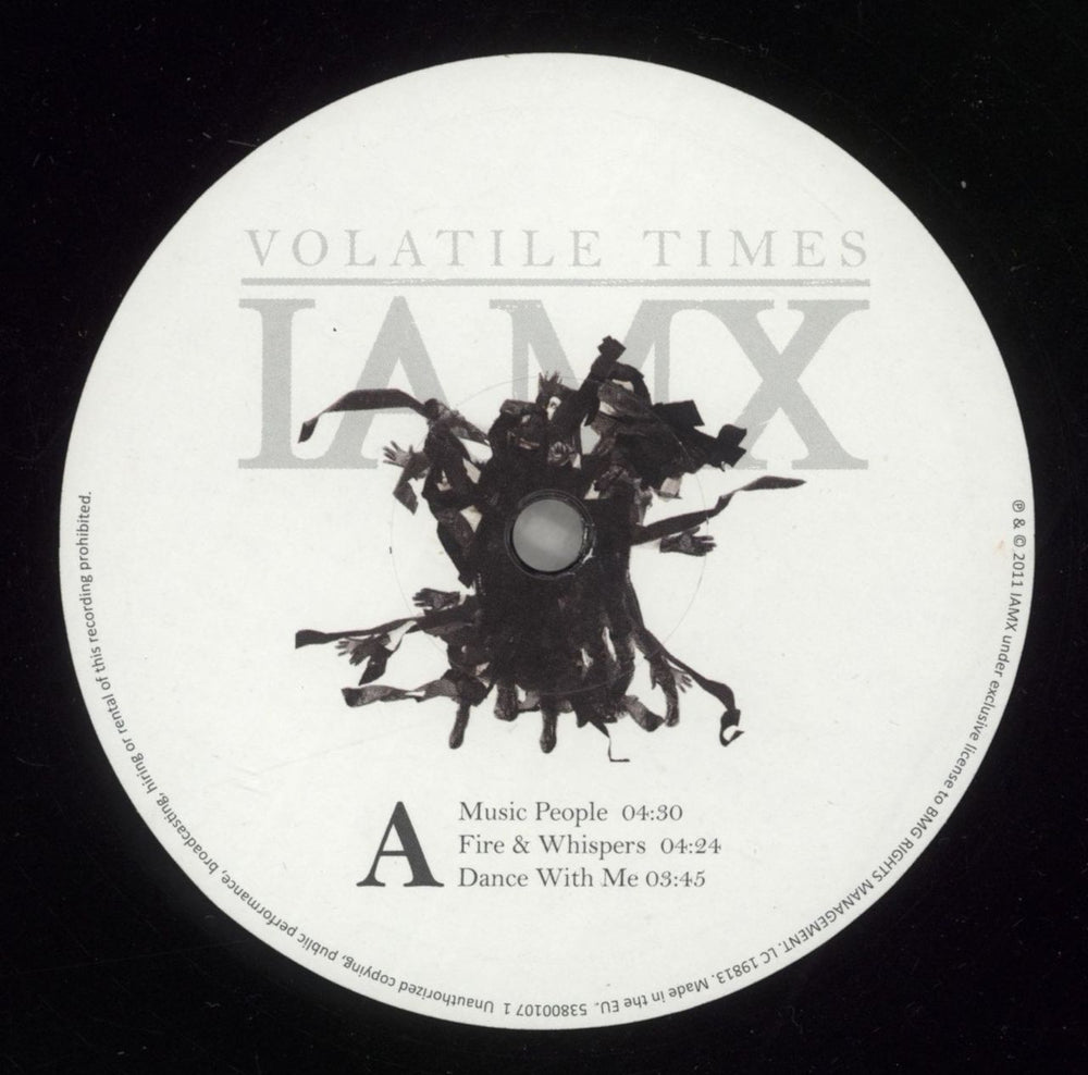 IAMX Volatile Times UK 2-LP vinyl record set (Double LP Album) 9B72LVO880366