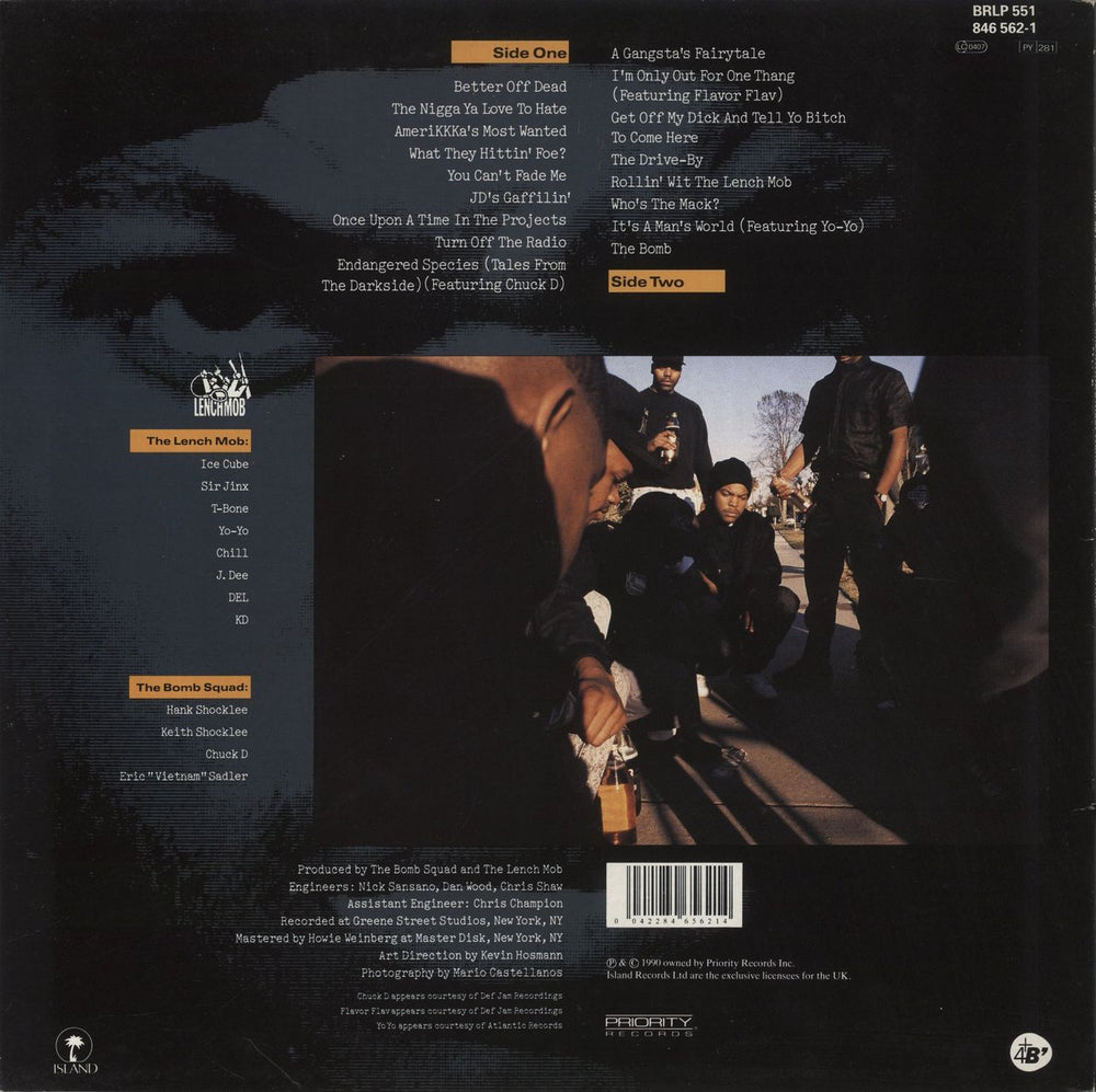 Ice Cube Amerikkka's Most Wanted - 3-page Press Release UK vinyl LP album (LP record) 042284656214