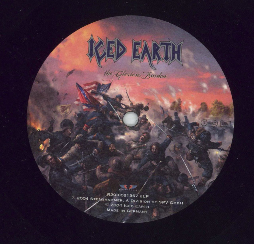 Iced Earth The Glorious Burden German 2-LP vinyl record set (Double LP Album) ICD2LTH849595