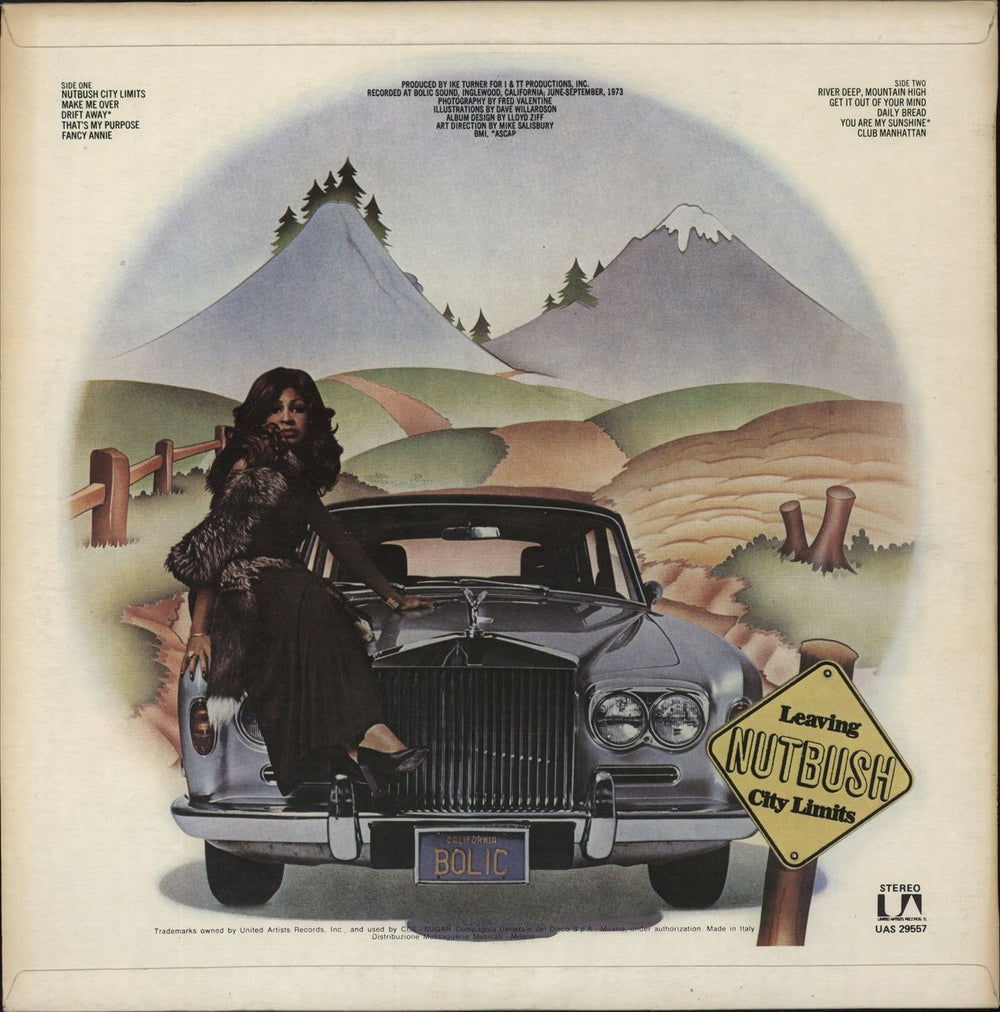 Ike & Tina Turner Nutbush City Limits Italian vinyl LP album (LP record)