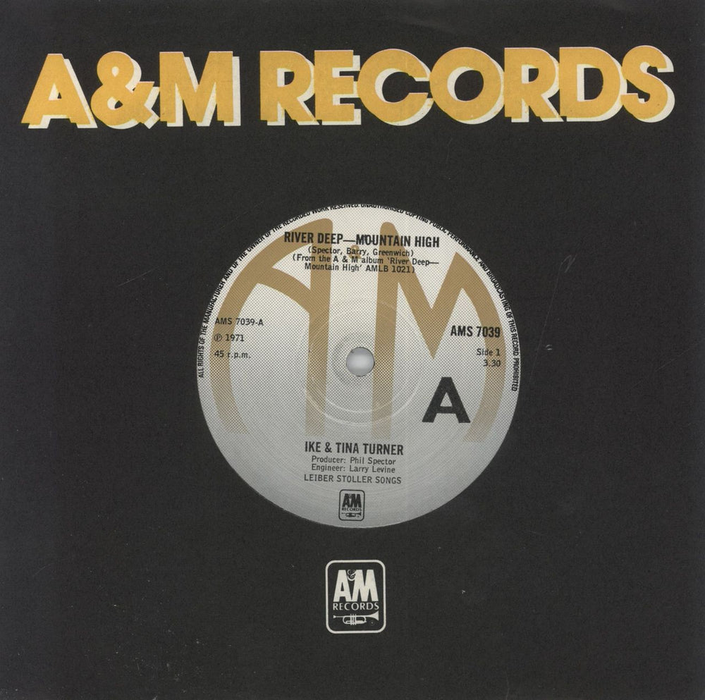 Ike & Tina Turner River Deep - Mountain High - Solid UK 7" vinyl single (7 inch record / 45) AMS7039