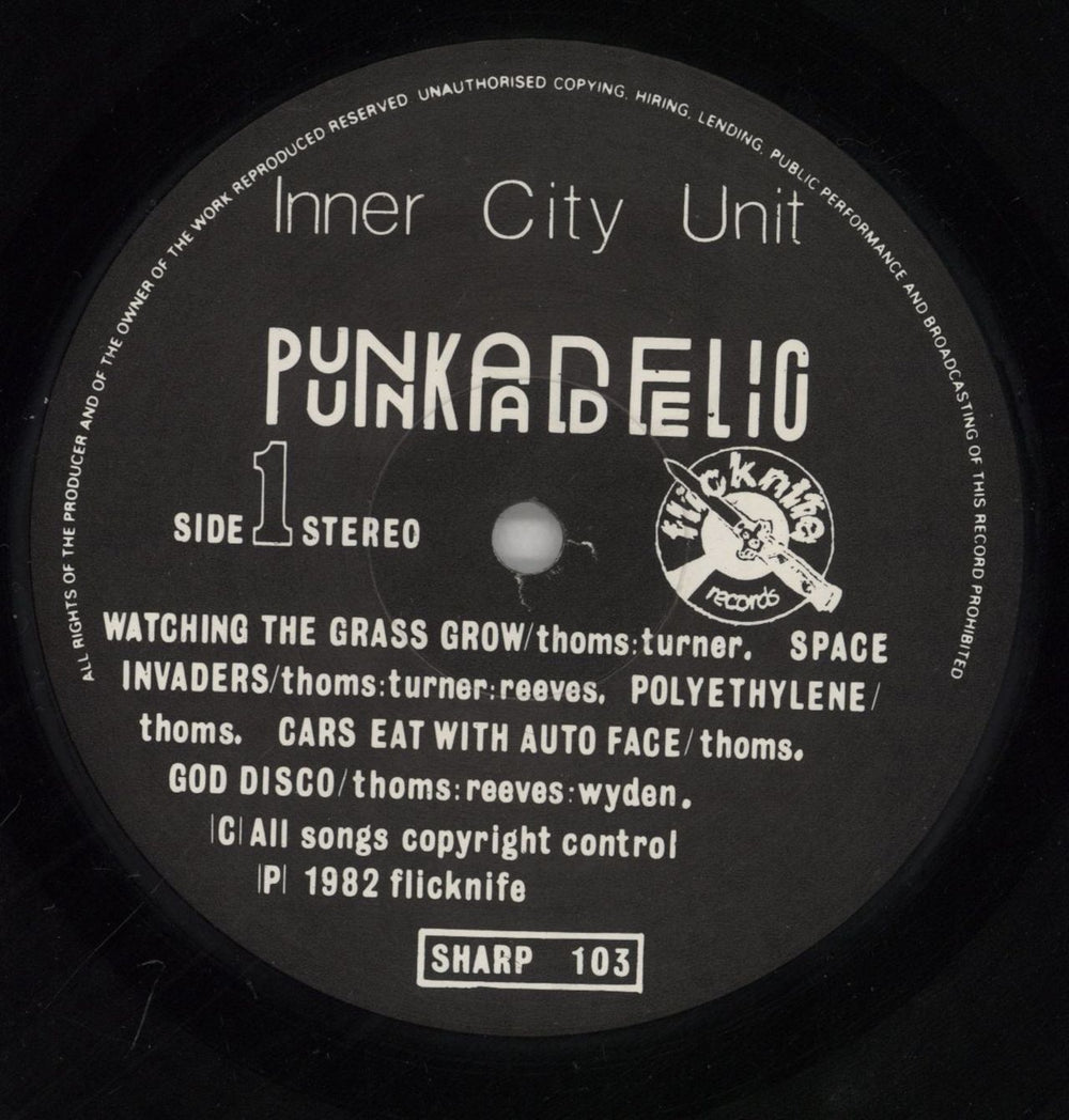 Inner City Unit Punkadelic UK vinyl LP album (LP record) ICULPPU722097