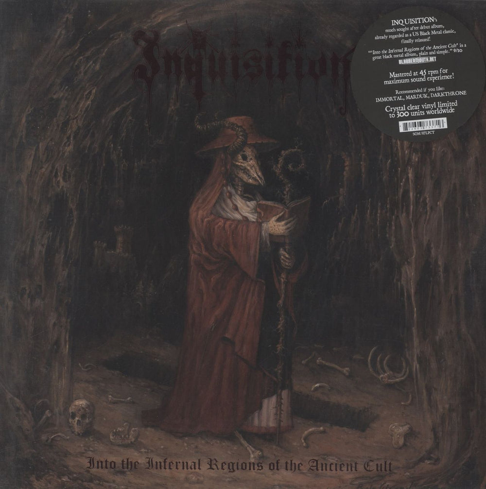 Inquisition Into The Infernal Regions Of The Ancient Cult - Clear Vinyl French 2-LP vinyl record set (Double LP Album) SOM337LPCT