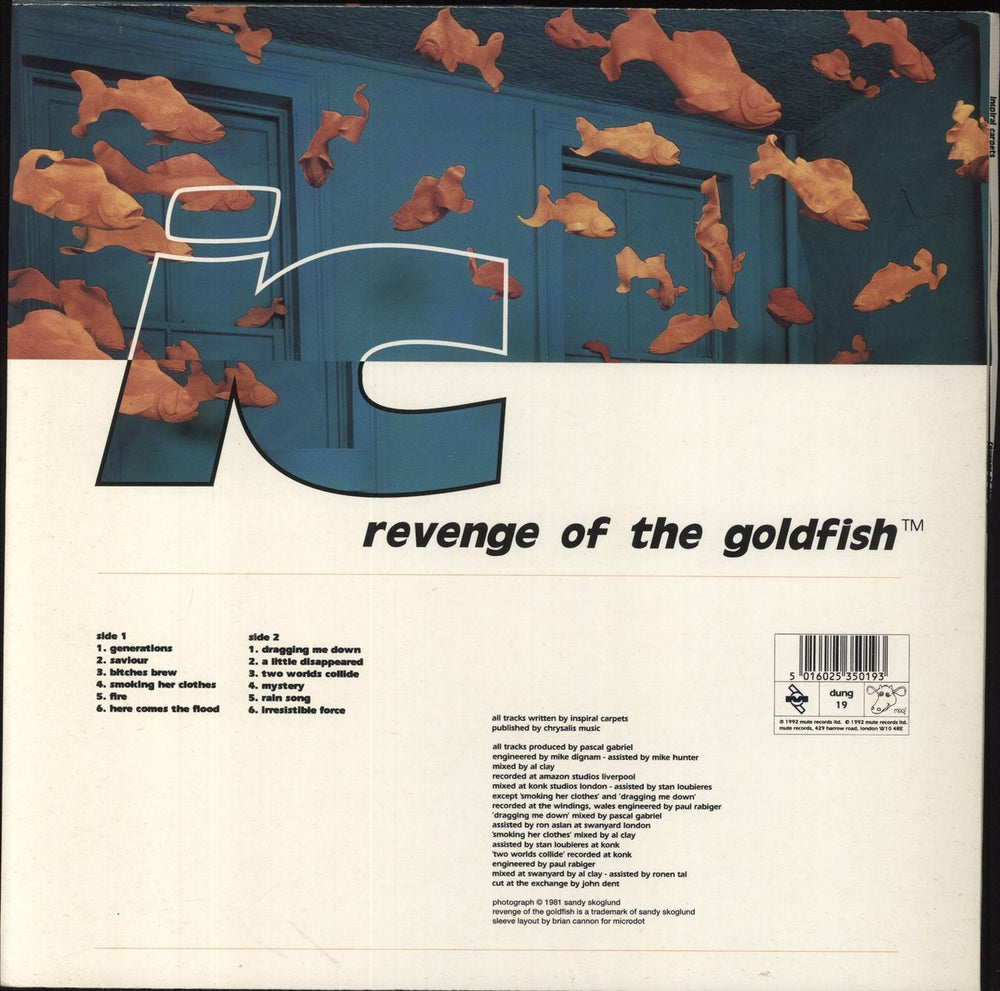 Inspiral Carpets Revenge Of The Goldfish UK vinyl LP album (LP record) 5016025350193