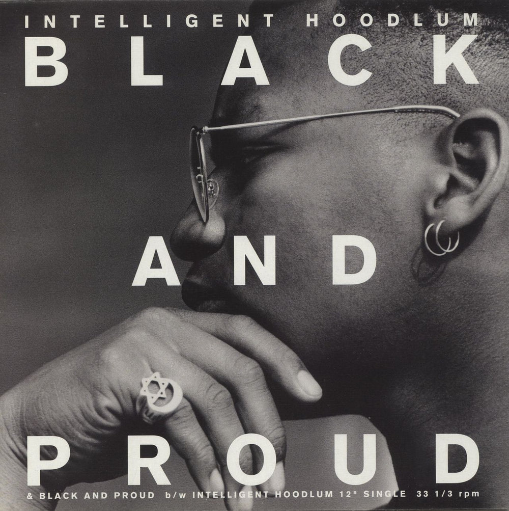 Intelligent Hoodlum Black And Proud - Gold Promo Stamp US Promo 12" vinyl single (12 inch record / Maxi-single) 7502123291
