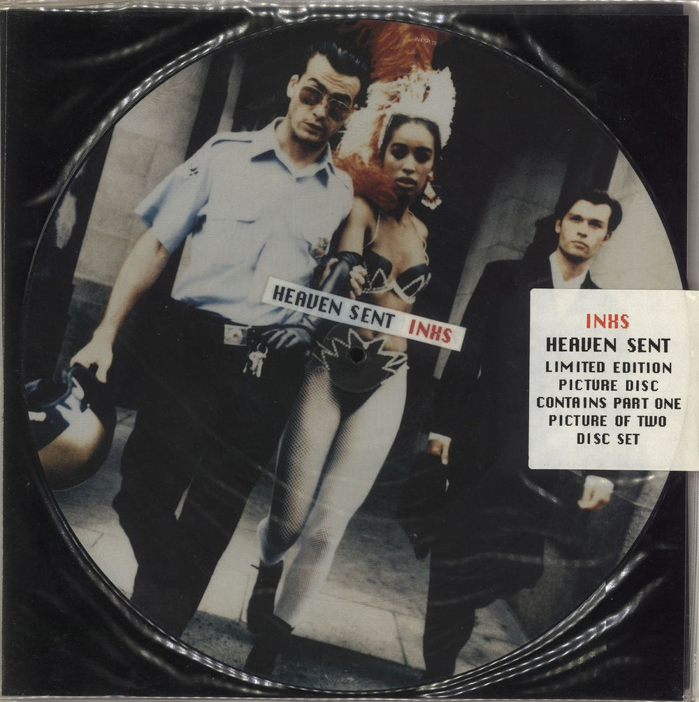 Inxs Heaven Sent - Sealed UK 12" vinyl picture disc (12 inch picture record) INXSP19