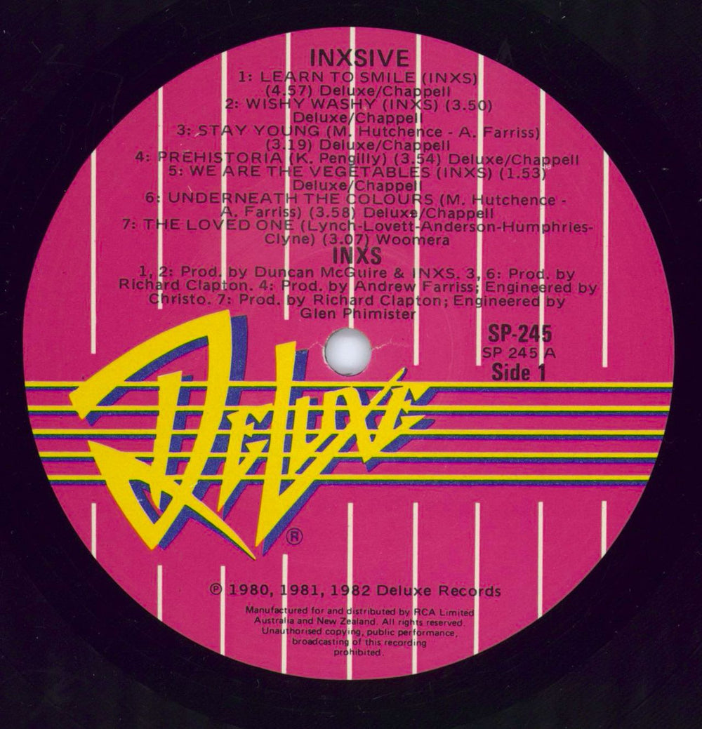 Inxs Inxsive 1980-82 Australian vinyl LP album (LP record) INXLPIN06184