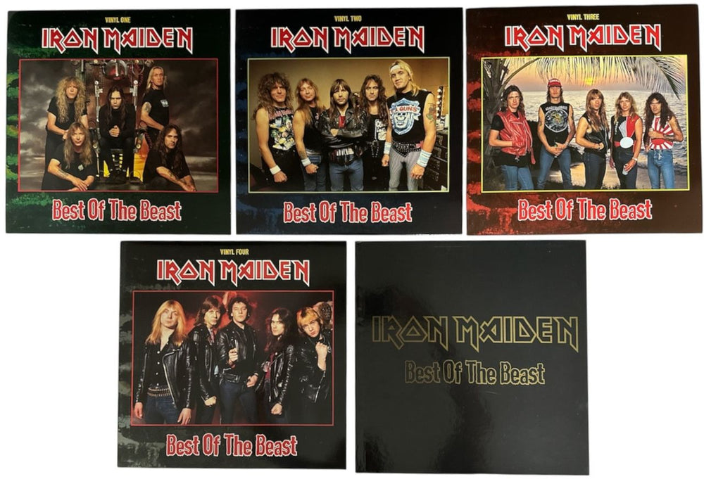 Iron Maiden Best Of The Beast + Hype Sticker - EX UK Vinyl box set