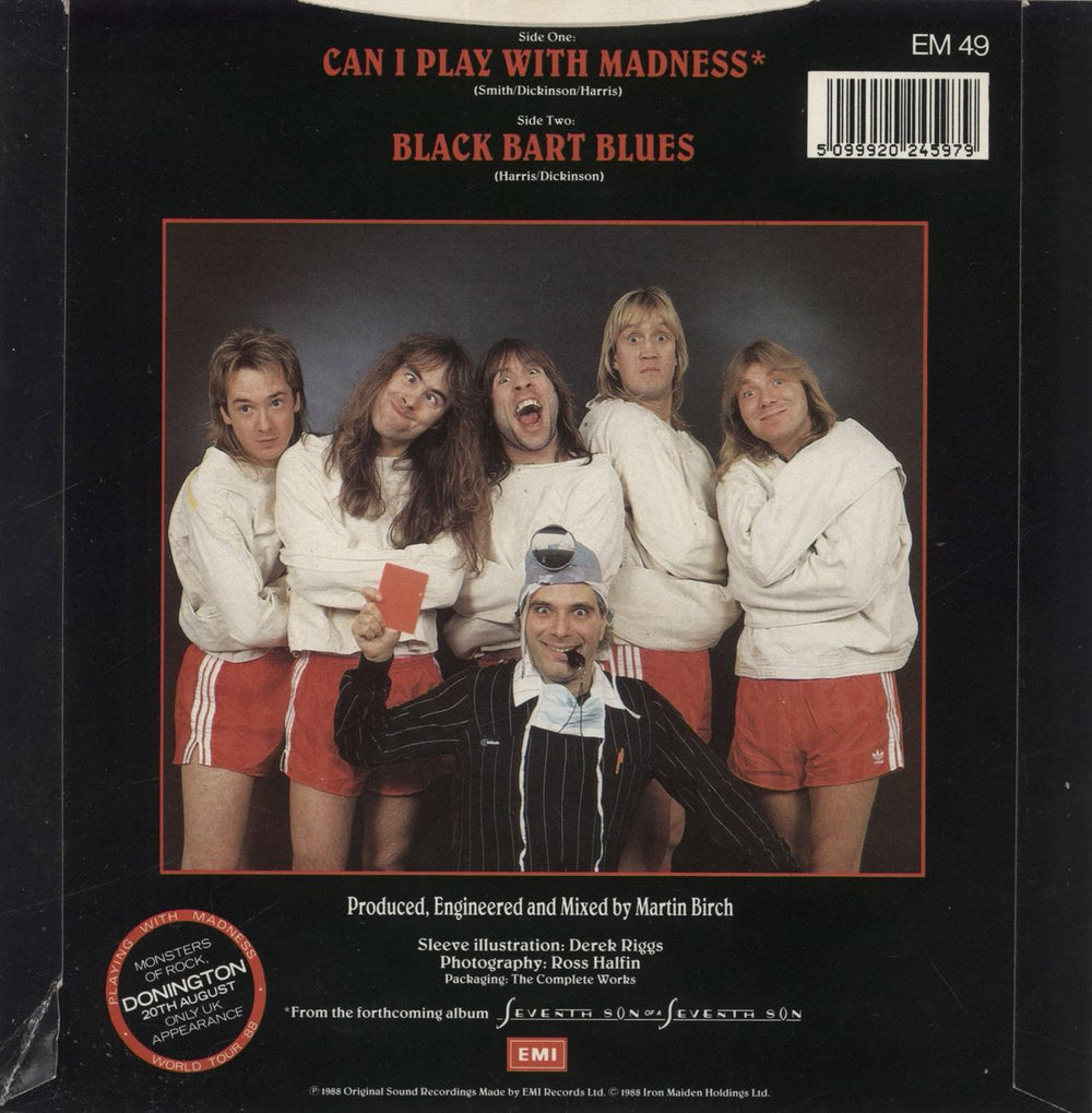 Iron Maiden Can I Play With Madness - White Labels UK 7" vinyl single (7 inch record / 45) 5099920245979