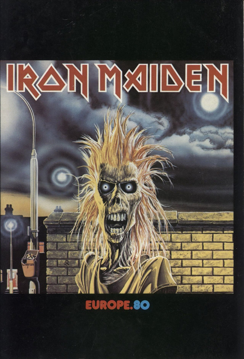 Iron Maiden Europe 80 + November Ticket Stub UK tour programme TOUR PROGRAMME