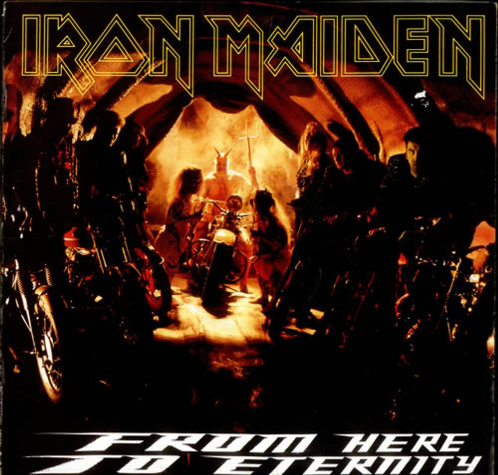 Iron Maiden From Here To Eternity - Poster Sleeve - EX UK 12" vinyl single (12 inch record / Maxi-single) 12EMP240