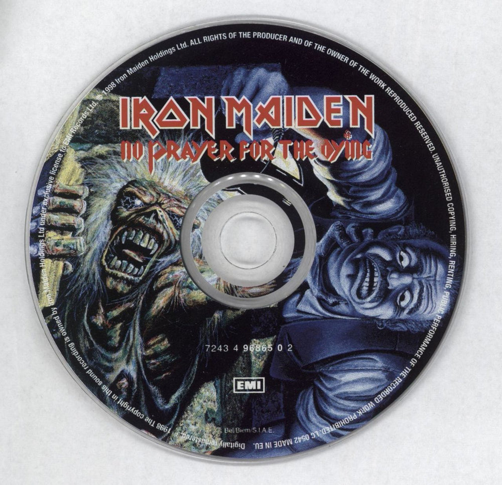 Iron Maiden No Prayer For The Dying UK CD album (CDLP) IROCDNO765717