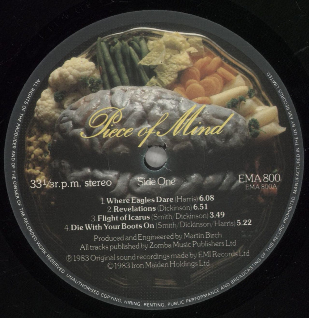 Iron Maiden Piece Of Mind - 2nd - EX UK Vinyl LP — RareVinyl.com