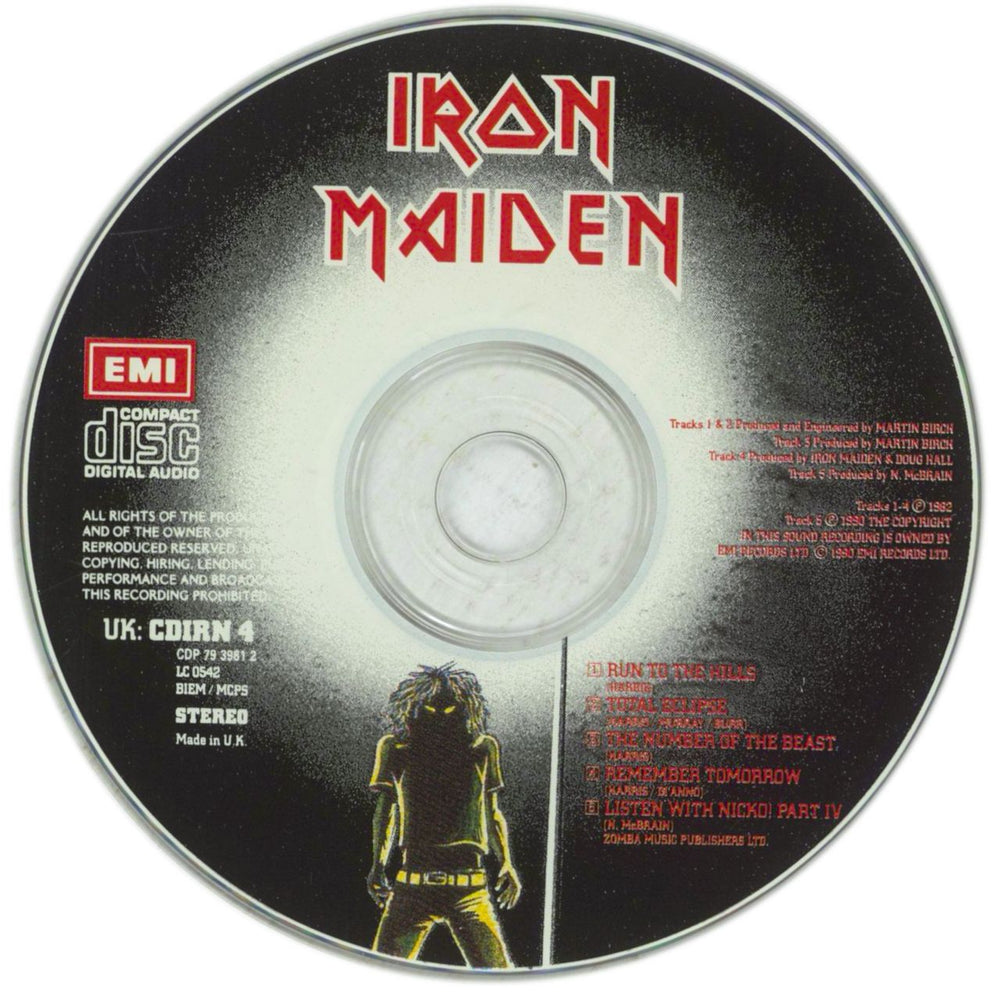 Iron Maiden Run To The Hills - Stickered + Voucher UK CD single (CD5 / 5") IROC5RU869639