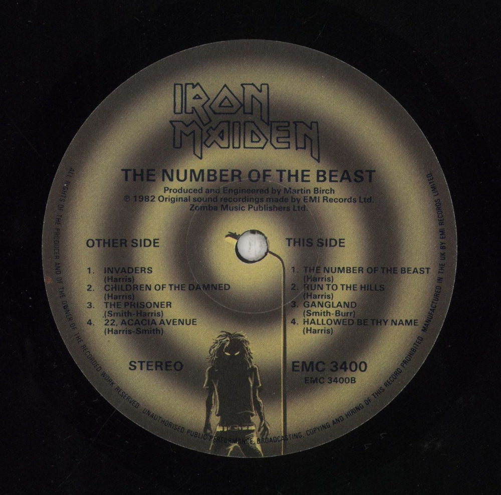 Iron Maiden The Number Of The Beast - 1st - EX UK vinyl LP album (LP record) IROLPTH667121