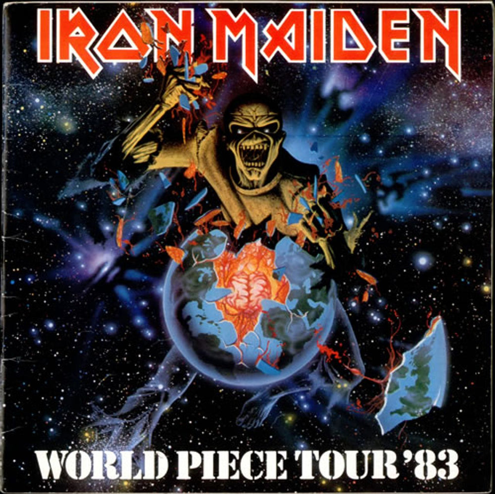 Iron Maiden World Piece Tour '83 + Ticket Stub UK tour programme TOUR PROGRAMME