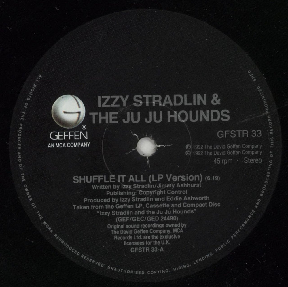 Izzy Stradlin Shuffle It All - Poster sleeve UK 12" vinyl single (12 inch record / Maxi-single) IZZ12SH536970