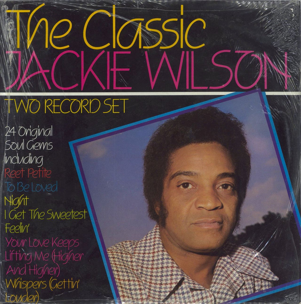 Jackie Wilson The Classic Jackie Wilson - shrink UK 2-LP vinyl record set (Double LP Album) JAK101