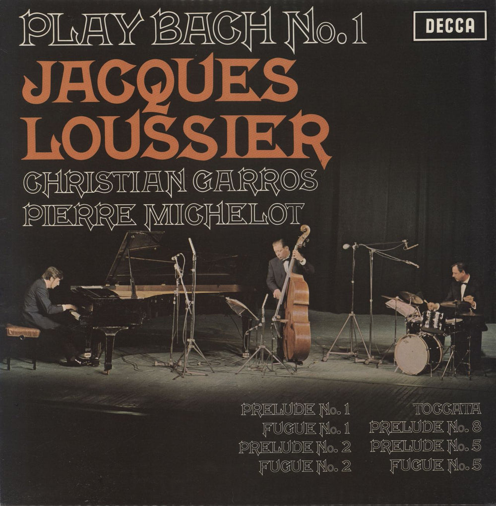 Jacques Loussier Play Bach No. 1 UK vinyl LP album (LP record) SKL5038