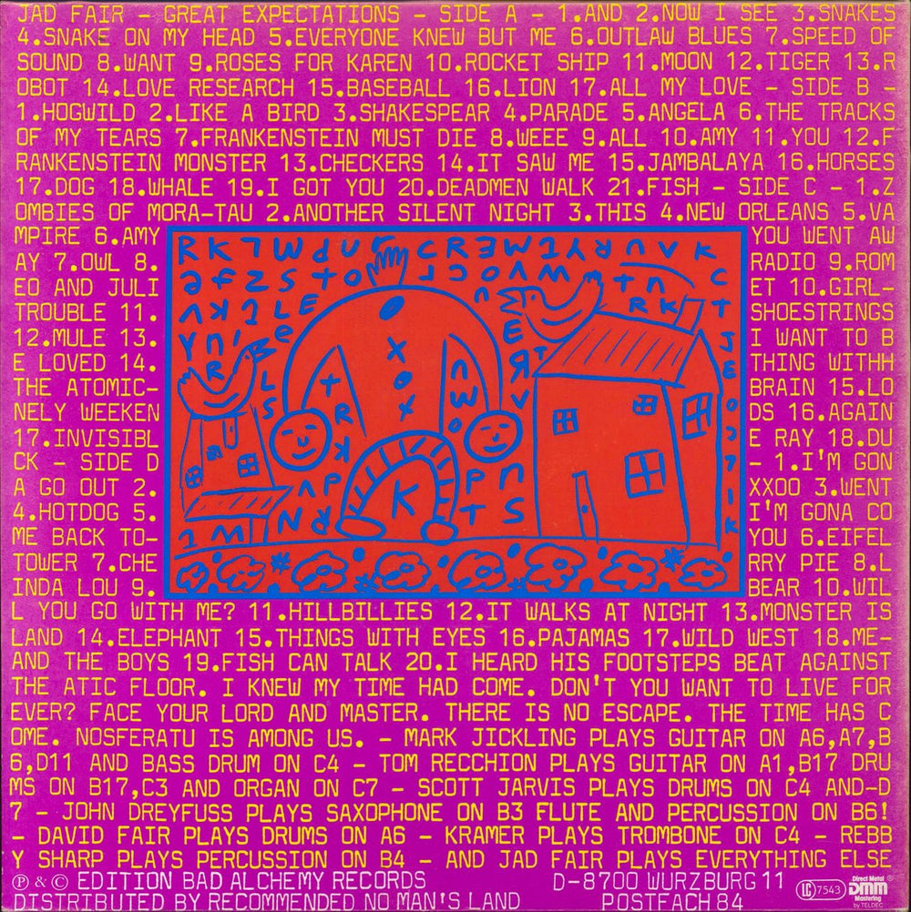 Jad Fair Great Expectations German 2-LP vinyl record set (Double LP Album)