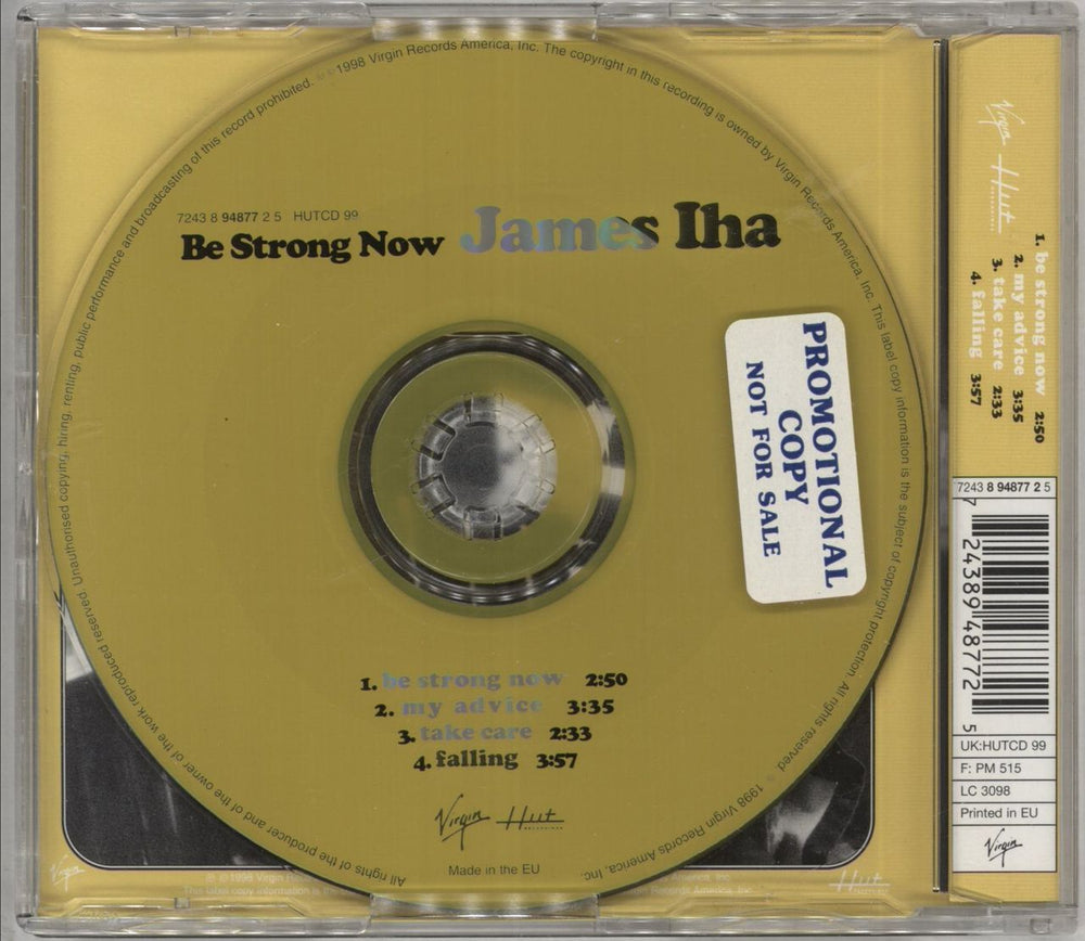 James Iha Be Strong Now UK CD single (CD5 / 5") 724389487725