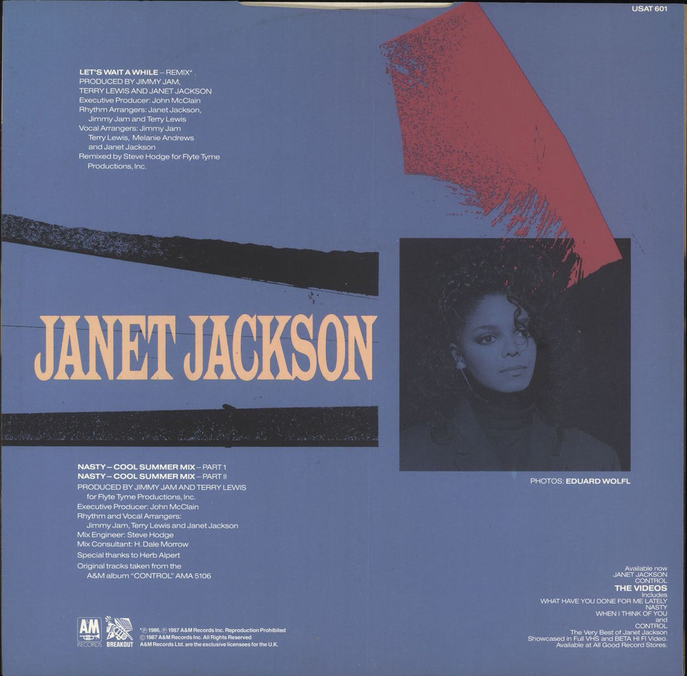 Janet Jackson Let's Wait Awhile UK 12" vinyl single (12 inch record / Maxi-single)
